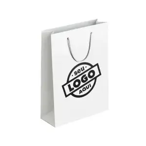 Sacolas Brancas de Papel Kraft Personalizada