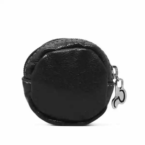 Bolsinha de Couro Zíper Porta Níquel