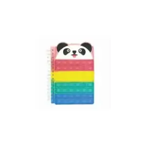Caderno Pop It Fidgets Anti-Stress Fofo Panda Art Hobby