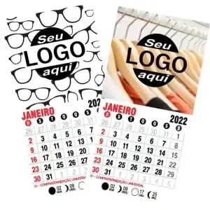 Calendário Personalizado Imã de Geladeira