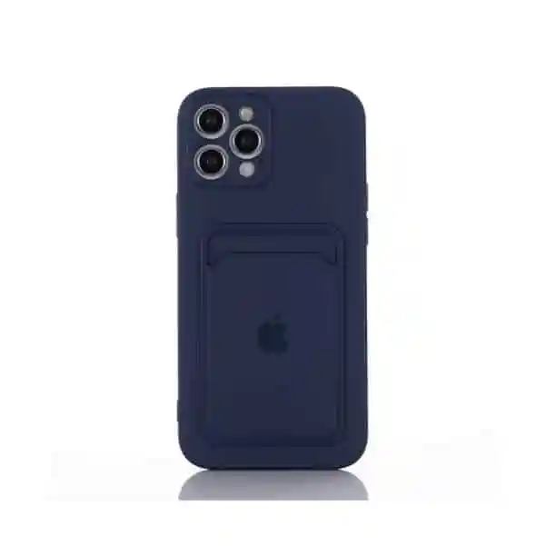 Capa Silicone com Porta Cartão para Iphone 12