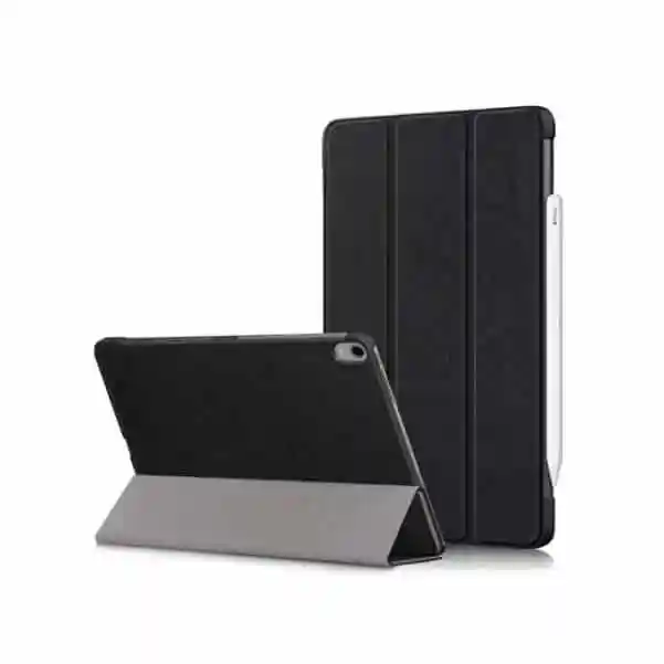 Capa em Couro Sintético Preto para Ipad
