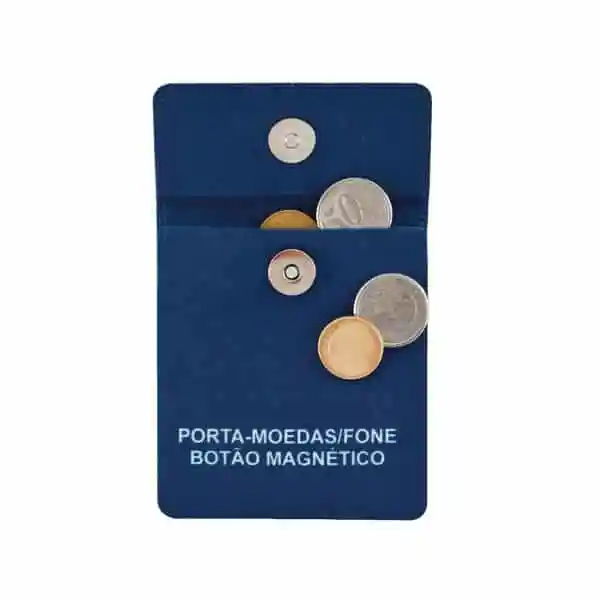 Carteira Porta Níquel Azul Personalizado