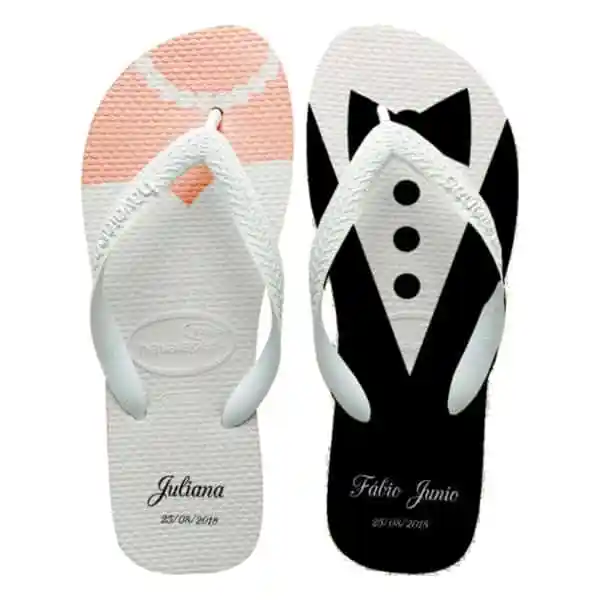 Chinelo Personalizado Para Casamento