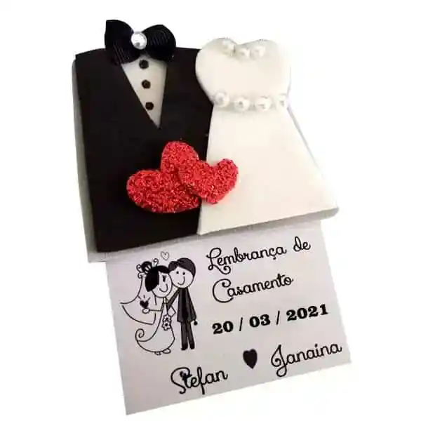Imã de Geladeira Casamento