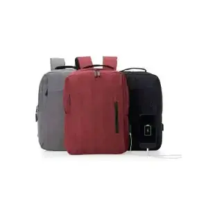 Mochila Em Nylon USB