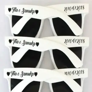 Óculos personalizado para casamento
