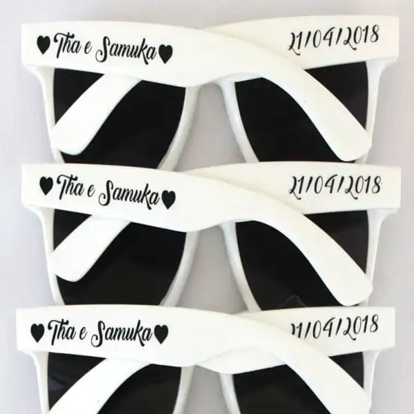 Óculos personalizado para casamento
