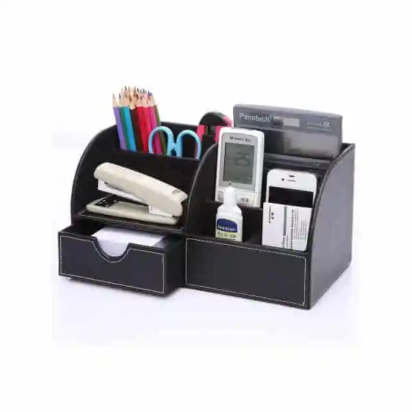Organizador de Mesa Caixa de Couro Personalizado