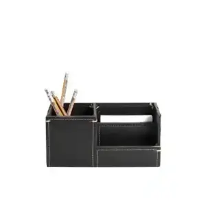 Organizador de Mesa de Couro Escritório Personalizado