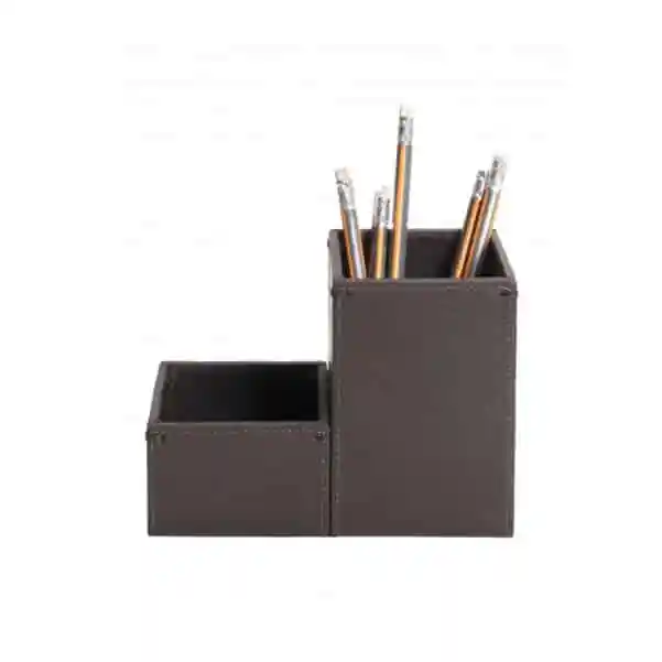 Organizador de Mesa em Couro Porta Clips Personalizado