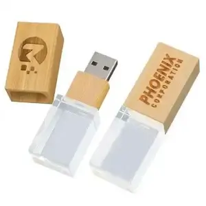 Pen Drive Bambu Cristal