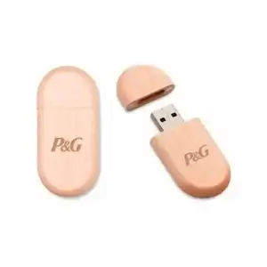 Pen Drive Bambu Oval