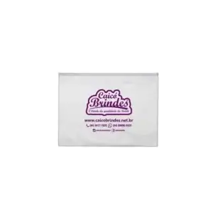 Pasta Zip Zap A4 Transparente Personalizada