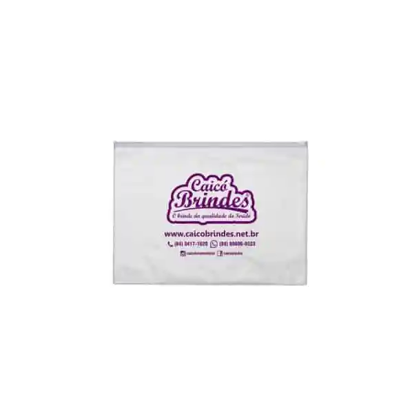 Pasta Zip Zap A4 Transparente Personalizada