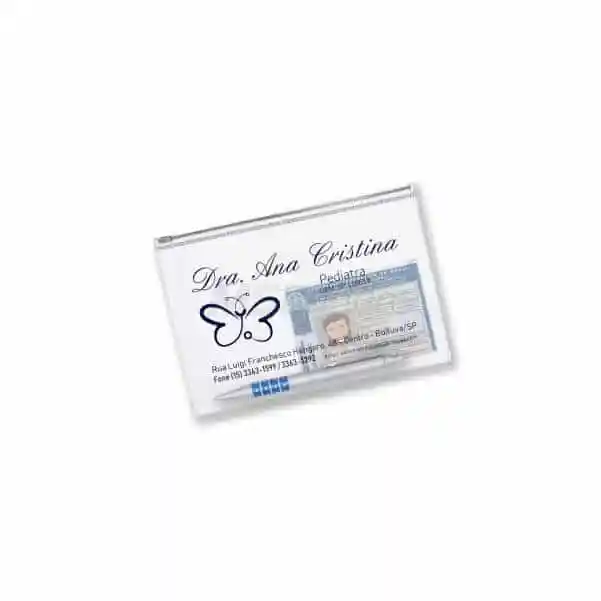 Pasta Zip Zap Plastico Colorido Personalizada