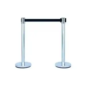 Pedestal de Fila Easyline com Base e Fita Preta