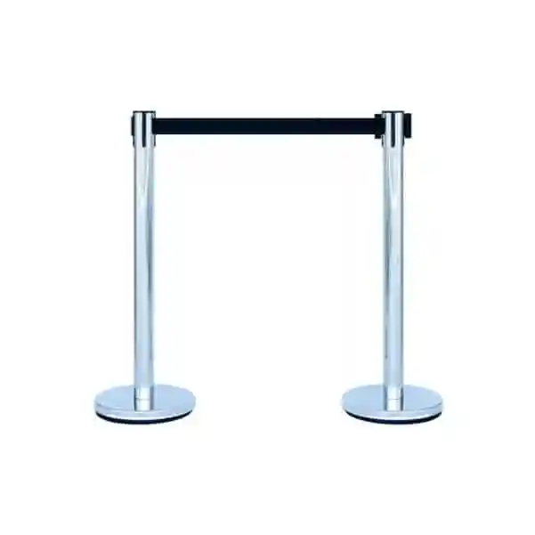 Pedestal de Fila Easyline com Base e Fita Preta