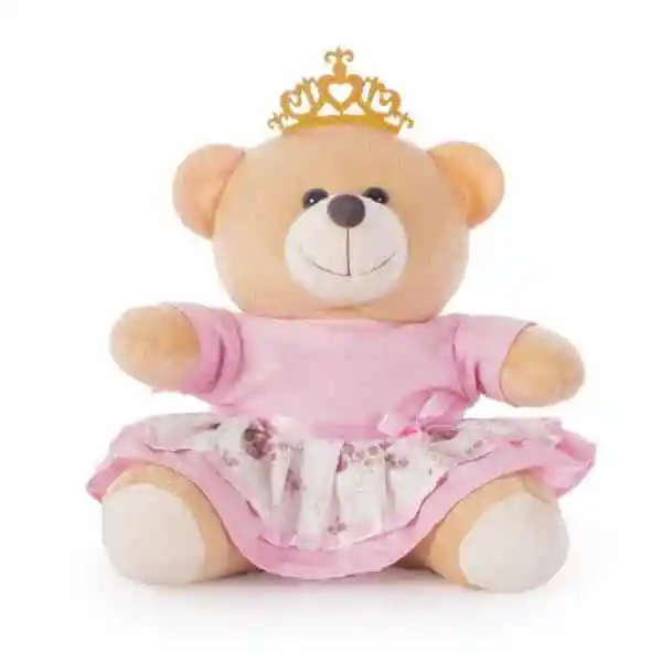 Pelúcia Personalizada Ursa Rosa