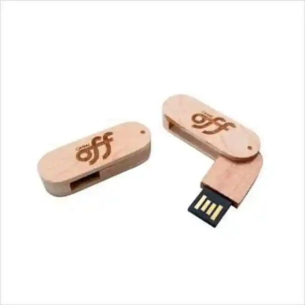 Pen Drive Bambu Giro Oval