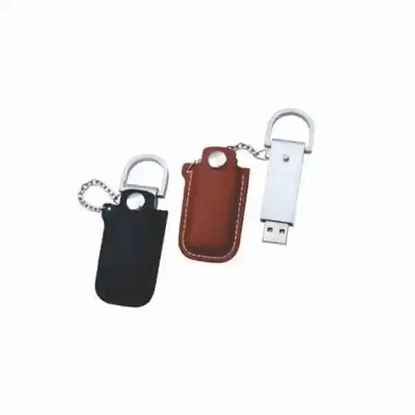 Pen Drive com Gravação e Capa de Couro Personalizado