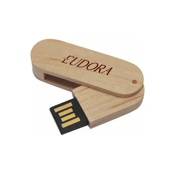 Pen drive 4gb ecológico giratório personalizado
