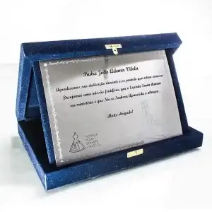 Placa de Homenagem Para Formatura