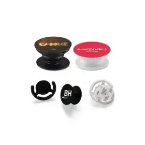 Pop Socket Preto Personalizado