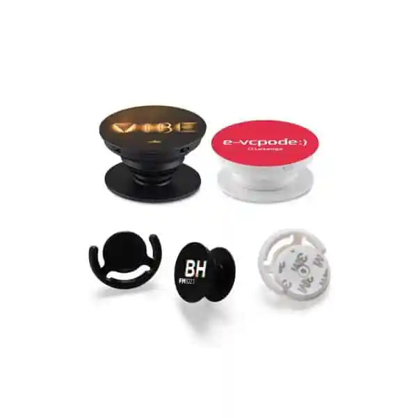 Pop Socket Preto Personalizado