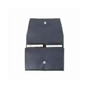 Porta-Baralho de Couro Preto Personalizado
