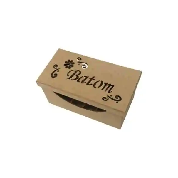 Porta-Batom de Madeira Personalizado