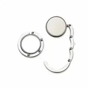 Porta Bolsa Oval com Acabamento Brilhante