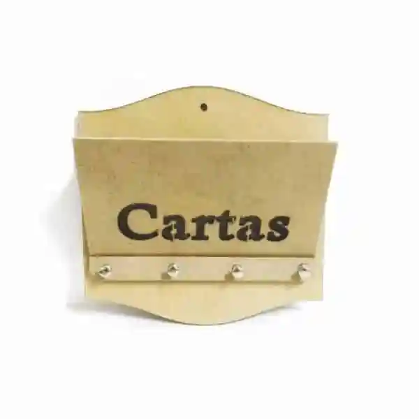 Porta Cartas e Chaves Duplo Laser