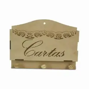Porta Cartas e Chaves Vazado Personalizado