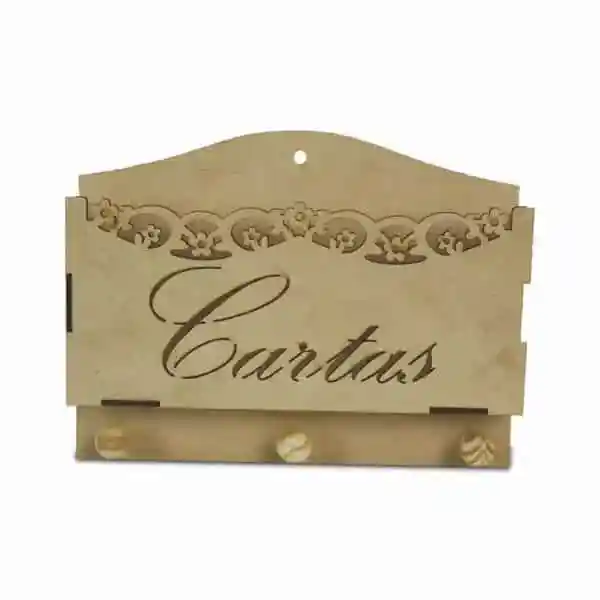 Porta Cartas e Chaves Vazado Personalizado