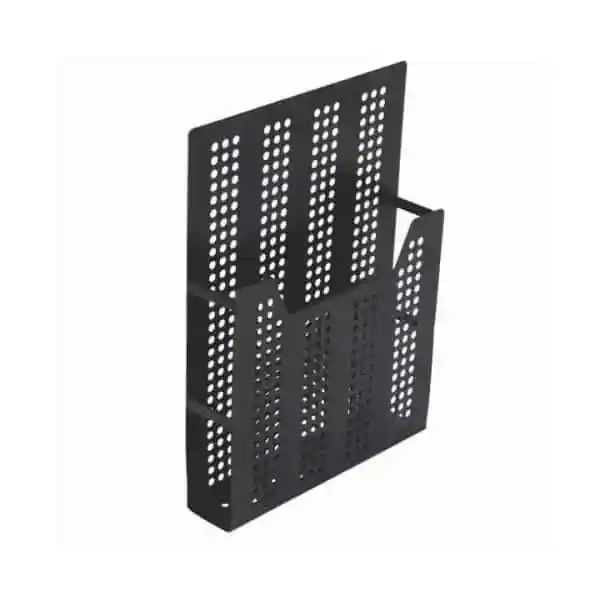 Porta Catálogo de Parede Metal Preto
