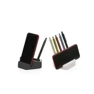 Porta Celular de Mesa em Couro Promocional Personalizado