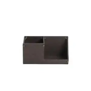 Porta Celular de Mesa em Couro com Porta Lápis