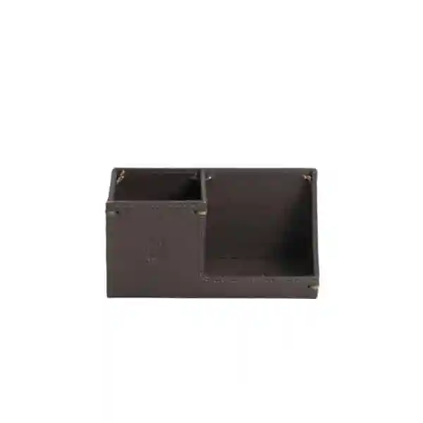 Porta Celular de Mesa em Couro com Porta Lápis