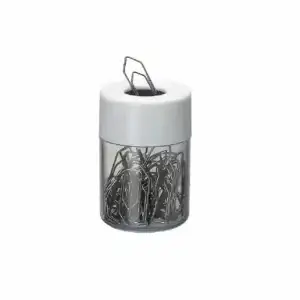 Porta Clips c/ Imã Cristal Branco