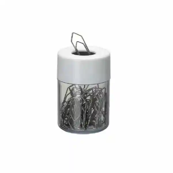 Porta Clips c/ Imã Cristal Branco