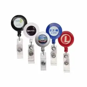 Porta Crachá Retrátil para Brinde Personalizado