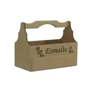 Porta Esmaltes com Gaveta Flores Pequeno