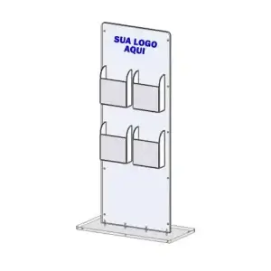 Porta Folder Acrílico - Expositor de Chão