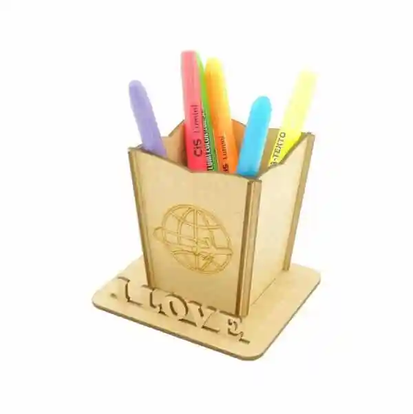 Porta Lápis Personalizado MDF Personalizado