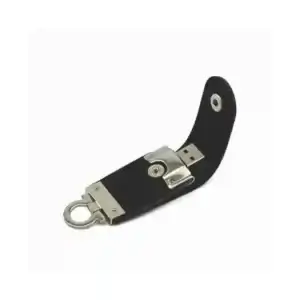 Porta-Pen Drive Couro Fechamento por Botão de Pressão