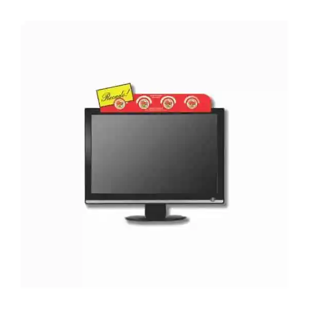 Porta Recado Plástico Colorido para Monitor