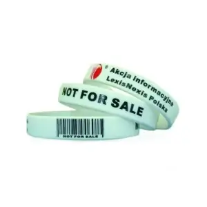 Pulseira De Silicone Com Código De Barras Personalizada