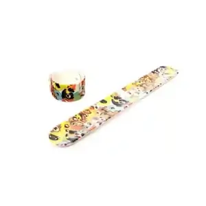 Pulseira Bate-Enrola de Silicone