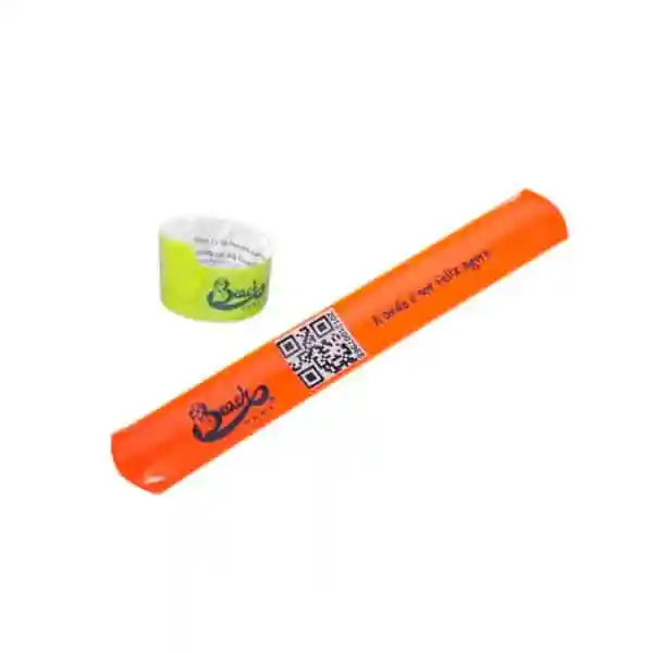 Pulseira bate-enrola com QR-Code simples ou sequencial